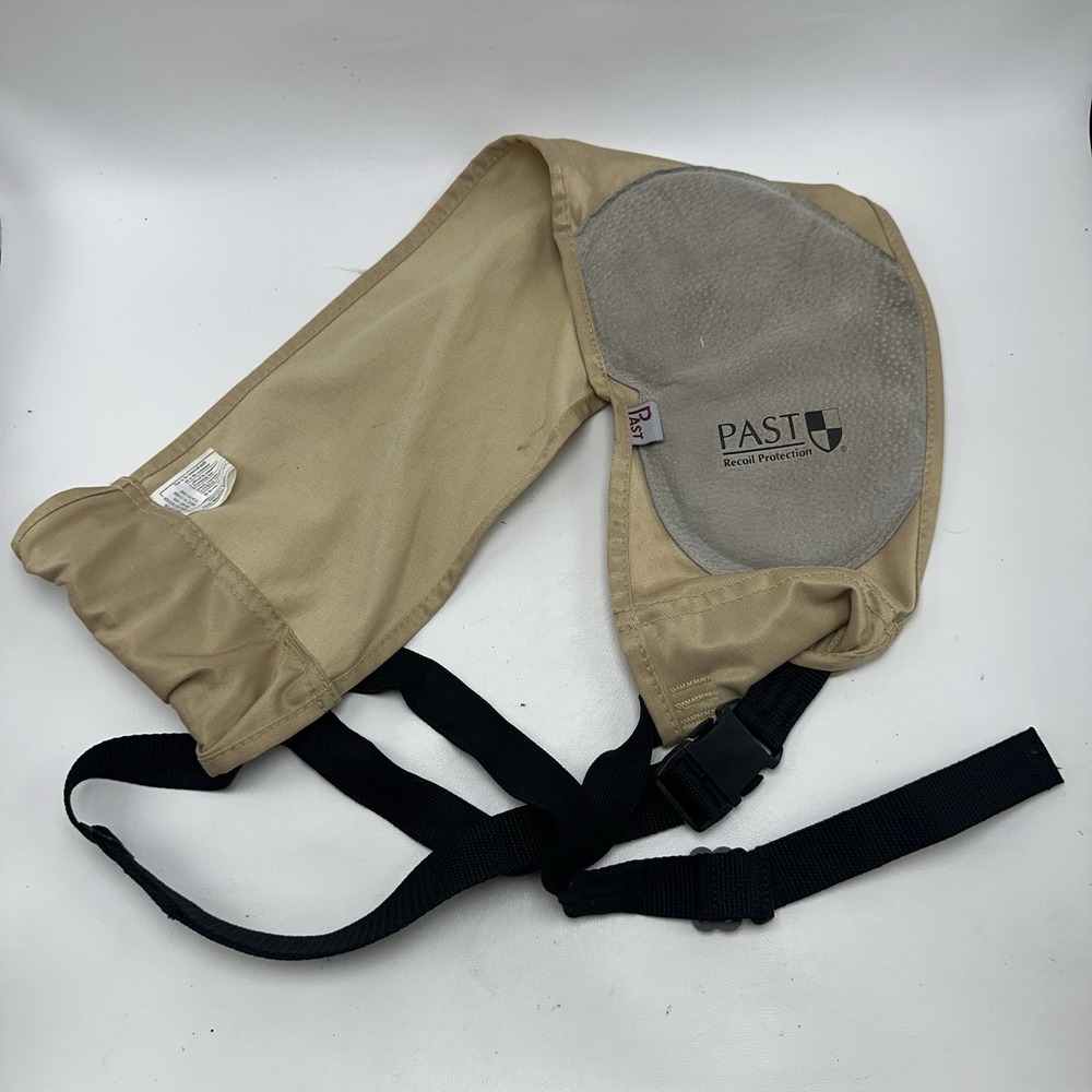PAST Recoil Protection Shoulder Pad Unisex One Size Tan Adjustable Impact Guard